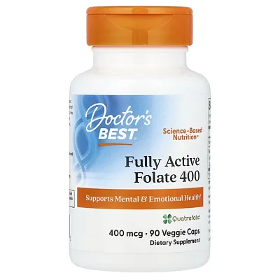 Doctor's Best Fully Active Folate 400mcg 90veggiecaps