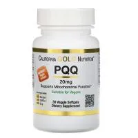 California Gold Nutrition PQQ 20mg 30vsoftgels