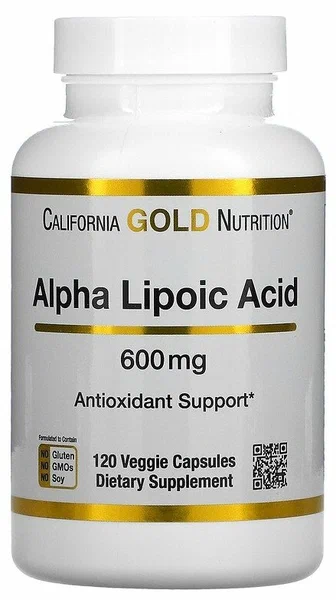California Gold Nutrition Alpha Lipoic Acid 600mg 60vcaps