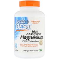 Doctor’s Best High Absorption Magnesium 100mg 240tabs