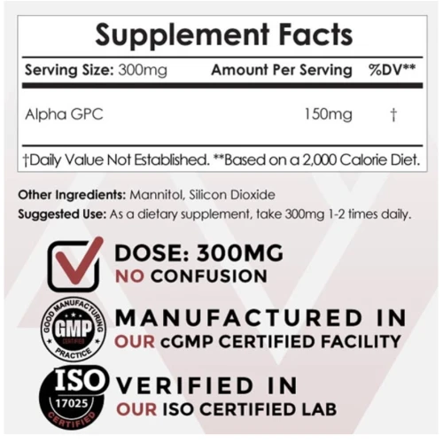 Nootropics Alpha GPC 30g
