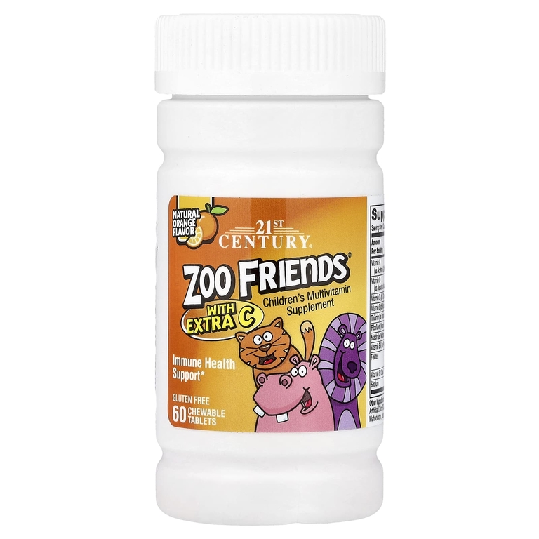 21st Century Zoo Friends Multi 60gummies