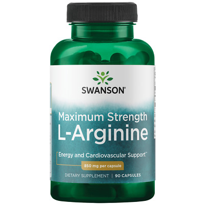 Swanson L-Arginine Maximum Strength 850mg 90caps Swanson L-Arginine Maximum Strength 850mg 90caps