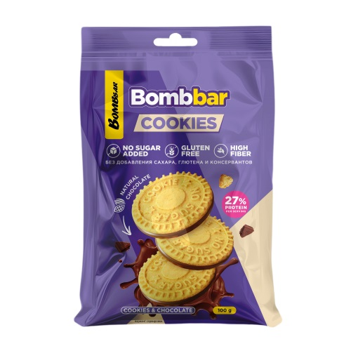 Bombbar Cookies Протеиновое печенье 100гр