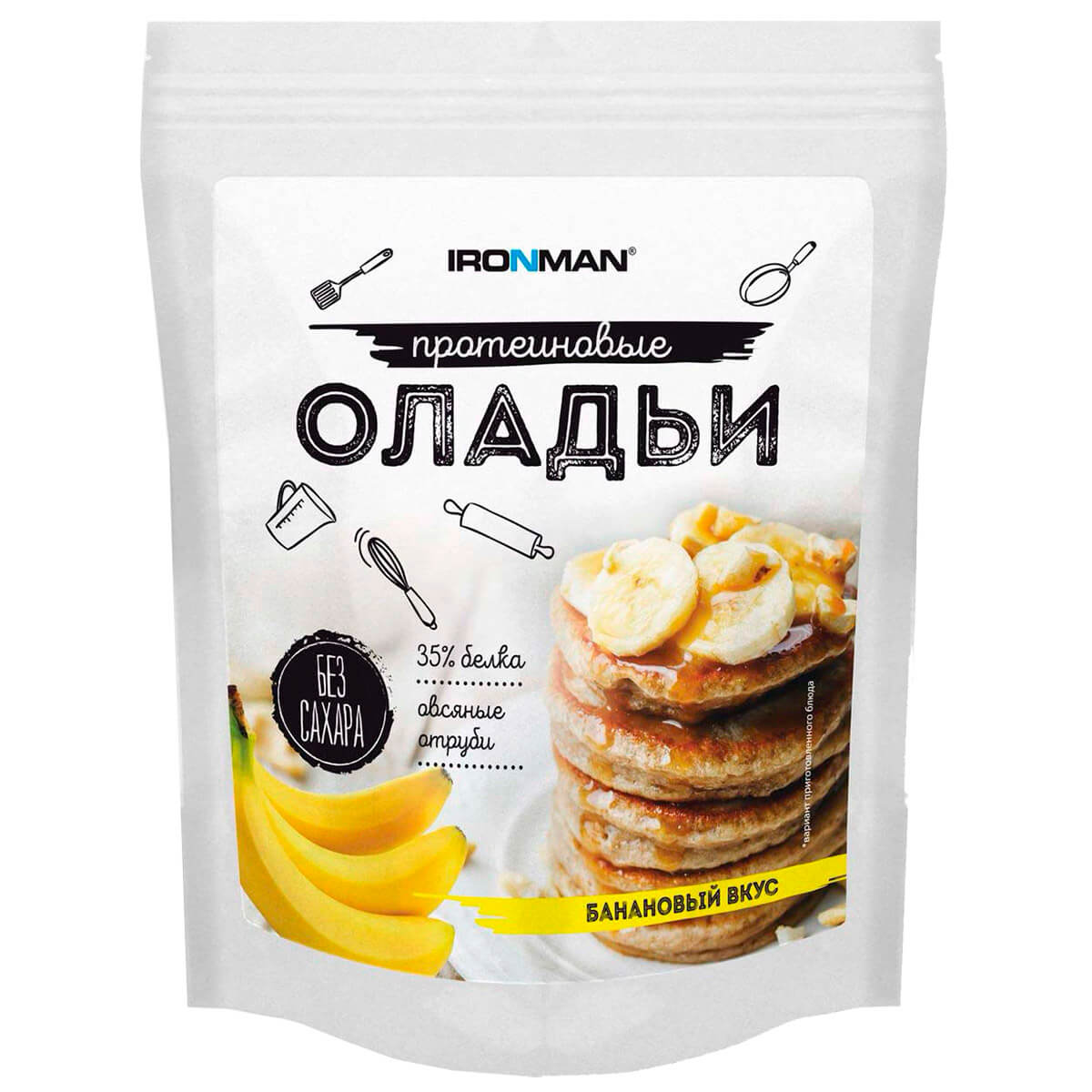 Ironman Сухая протеиновая смесь для приготовления оладий 300гр