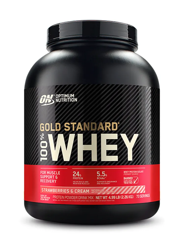 Optimum Nutrition 100% Whey Gold Standard 2270g Клубника-крем