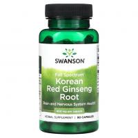 Swanson Korean Red Ginseng Root 400mg 90capsules Swanson Korean Red Ginseng Root 400mg 90capsules