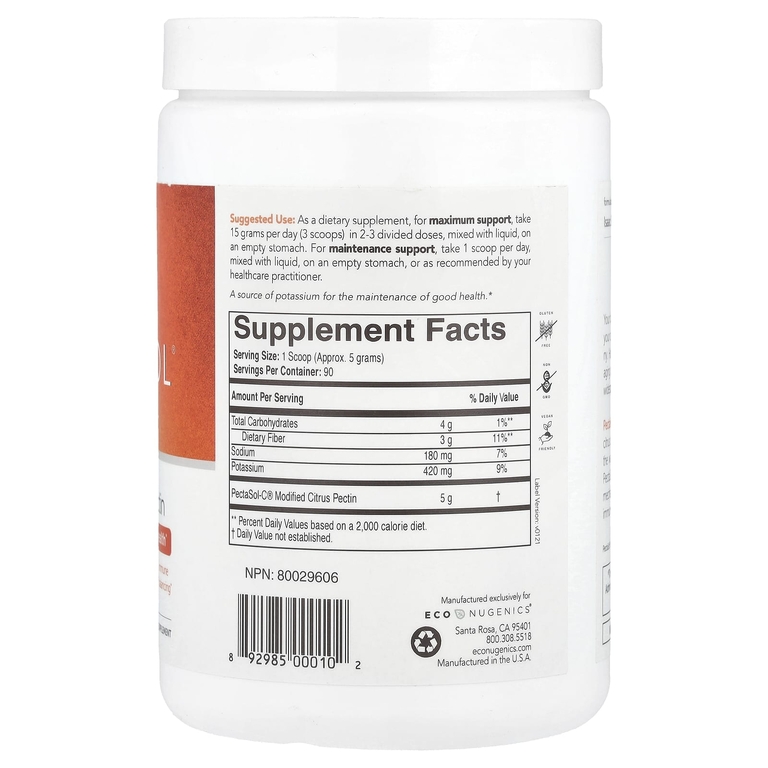 Econugenics PectaSol-C Modified Citrus Pectin 454g