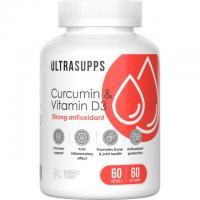 Ultrasupps Curcumin & Vitamin D3 60 Softgels