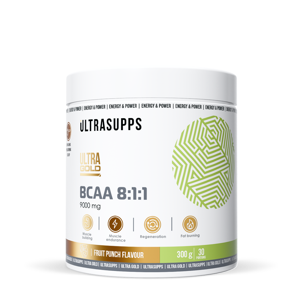 UltraSupps Ultra Gold Bcaa 8:1:1 300g Фруктовый пунш