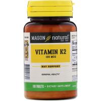 Mason Natural Vitamin K2 100mcg 100tabs
