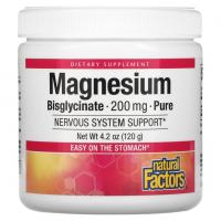 Natural Factors Magnesium Bisglycinate Pure 200mg 120g