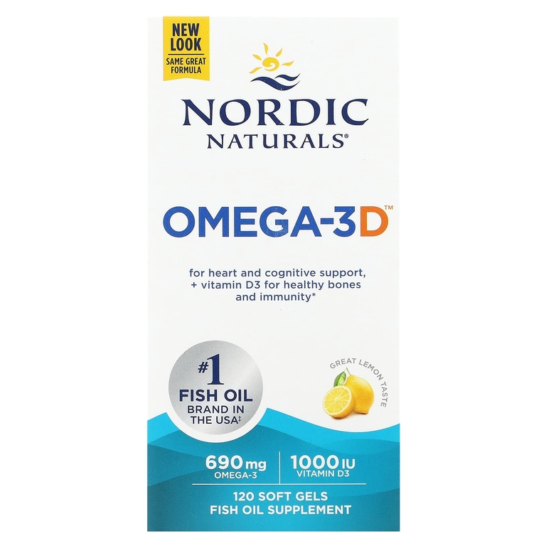 Nordic Naturals Omega-3D 690mg 120softgels