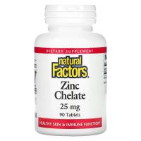 Natural Factors Zinc Chelate 25mg 90tabs