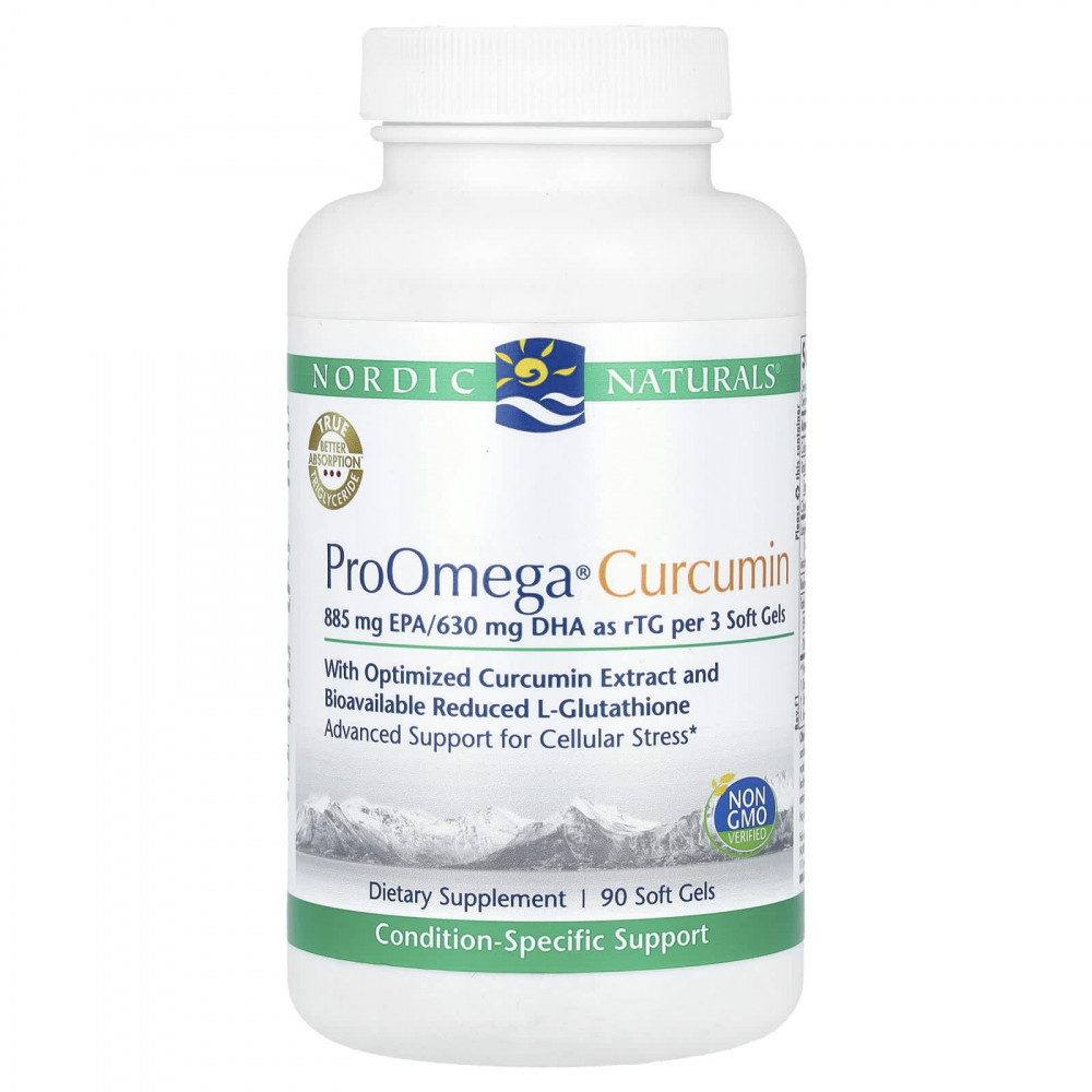 Nordic Naturals Pro Omega Curcumin 90softgels