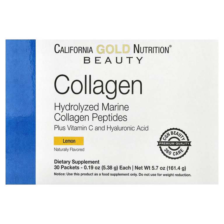 California Gold Nutrition Collagen 30packs Лимон