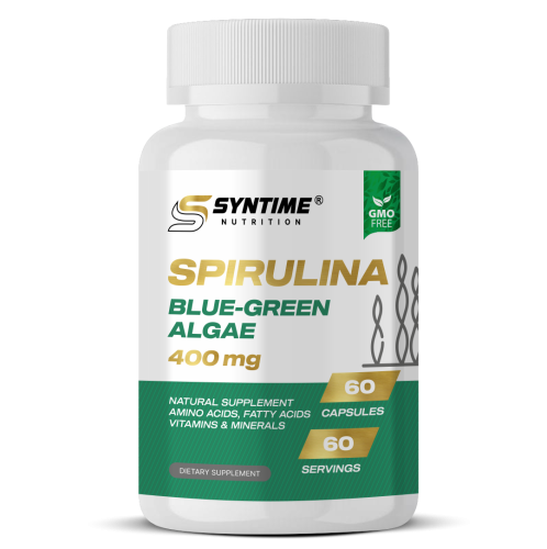 Syntime Nutrition Spirulina Blue-Green Algae 400mg 60caps