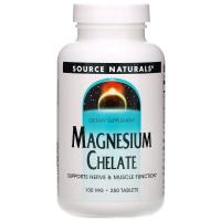 Source Naturals Magnesium Chelate 100mg 250tabs