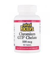 Natural Factors Chromium GTF Chelate 500mcg 90tabs