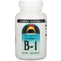 Source Naturals B-1 High Potency 500mg 100tabs