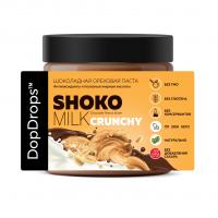 DopDrops Шоколадная арахисовая паста Shoko Milk Peanut Crunchy 500g