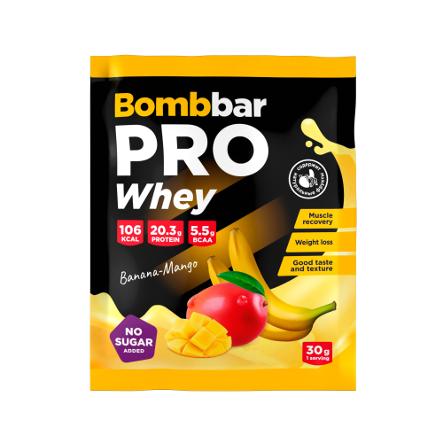 Bombbar Protein Коктейль 30г (Банановый пудинг с манго)