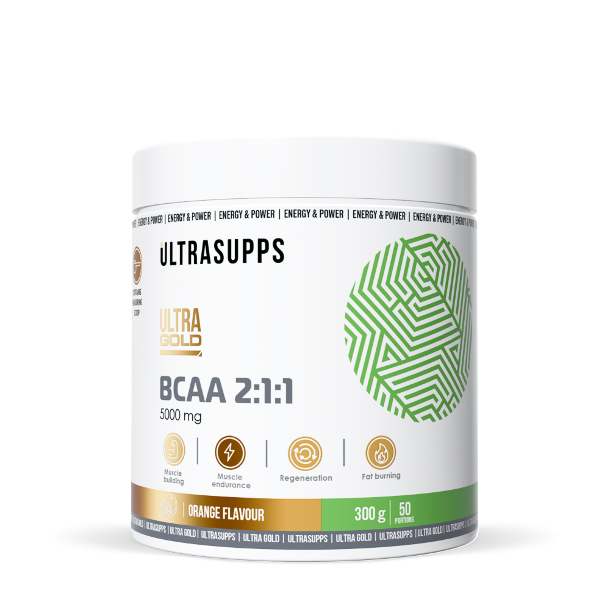 UltraSupps Ultra Gold Bcaa 2:1:1 300g Апельсин