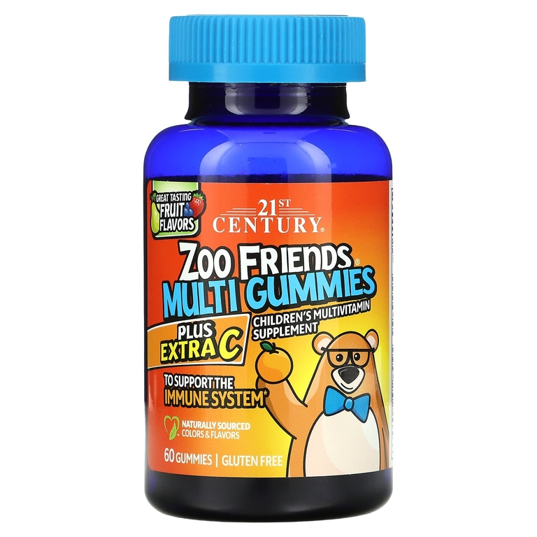 21st Century Zoo Friends Multi 60chewtabs