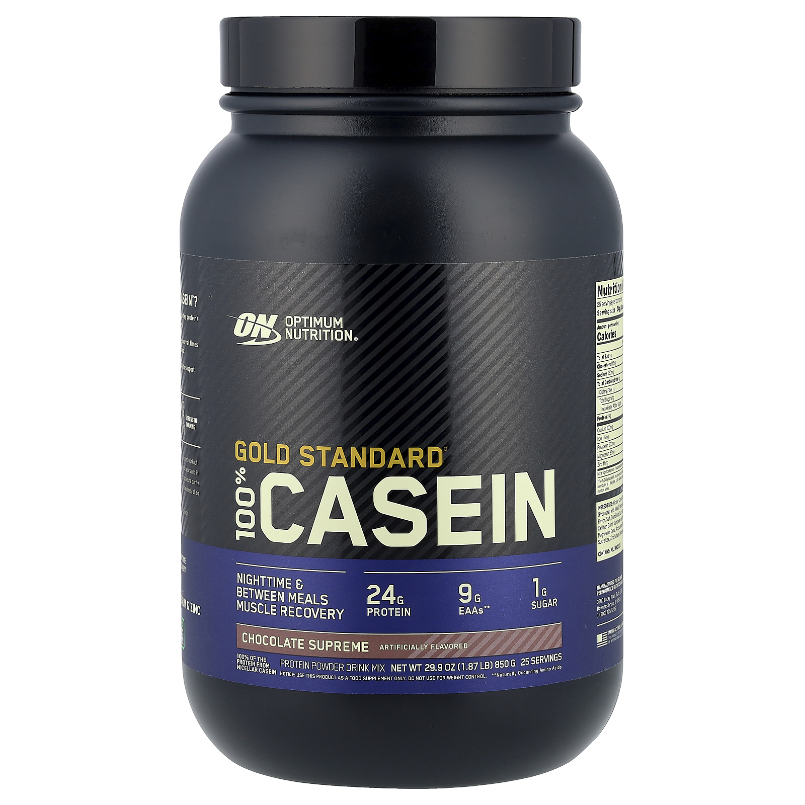 ON 100% Casein Protein 860g (1.87Lb) Элитный Шоколад
