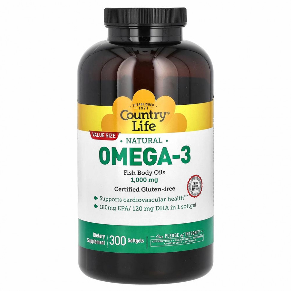 Country Life Ultra Omega3 300softgels