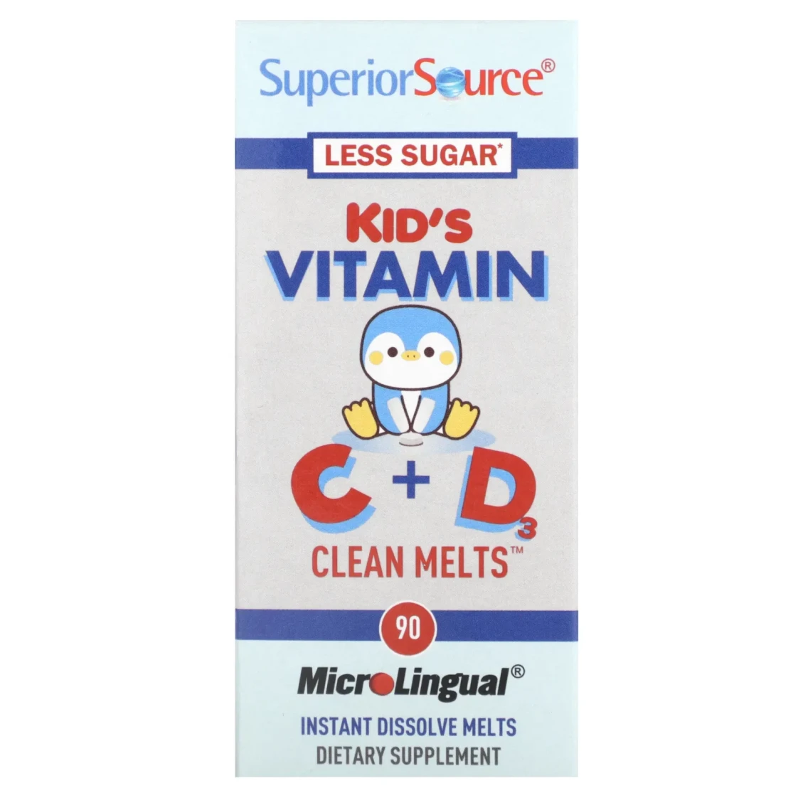 Superior Source Children's Vitamin C + Vitamin D3  90 clean melts