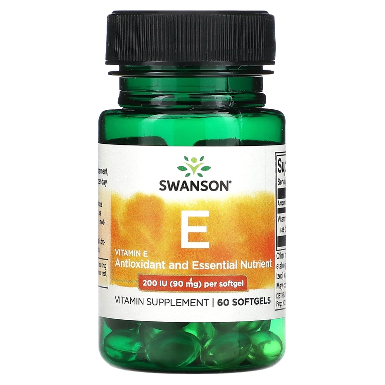 Swanson Vitamin E 90mg 200IU 60softgels