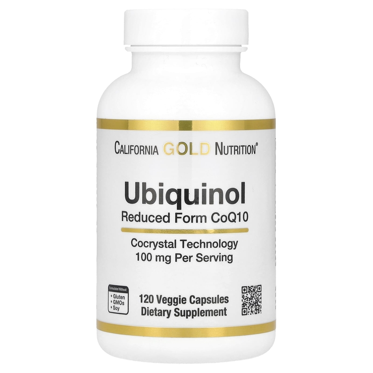 California Gold Nutrition Ubiquinol 100mg 120vcaps