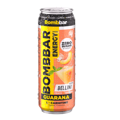Bombbar L-Карнитин с гуараной 450мл Беллини