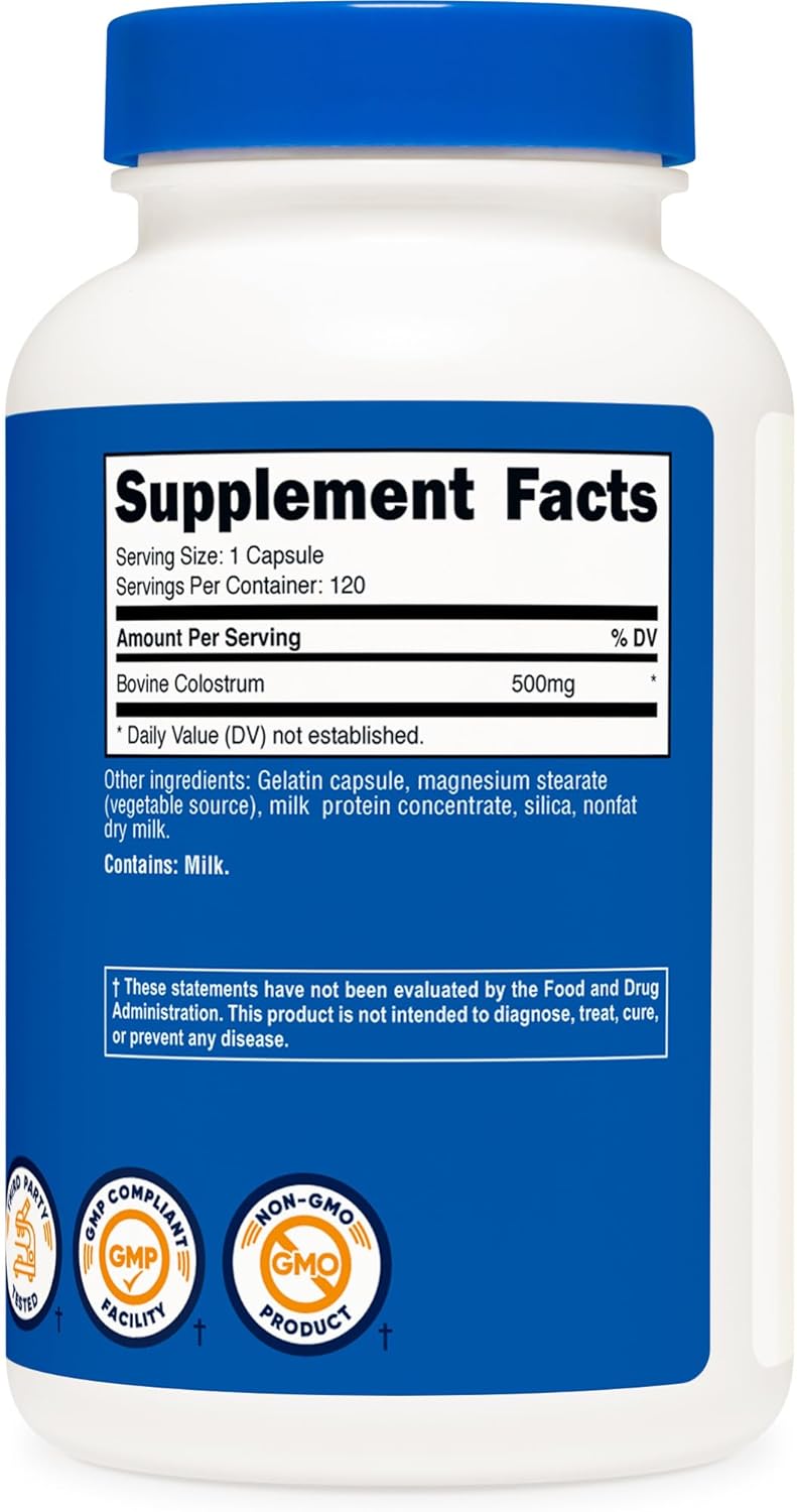 Nutricost Colostrum 500mg 120Caps