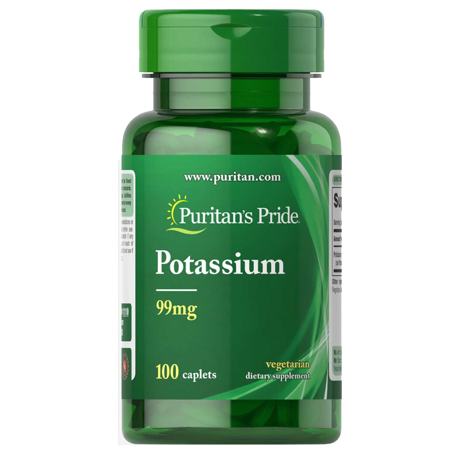 Puritans Pride Potassium 99mg 100tabs