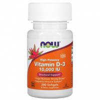 NOW Vitamin D3 10000IU 240softgels