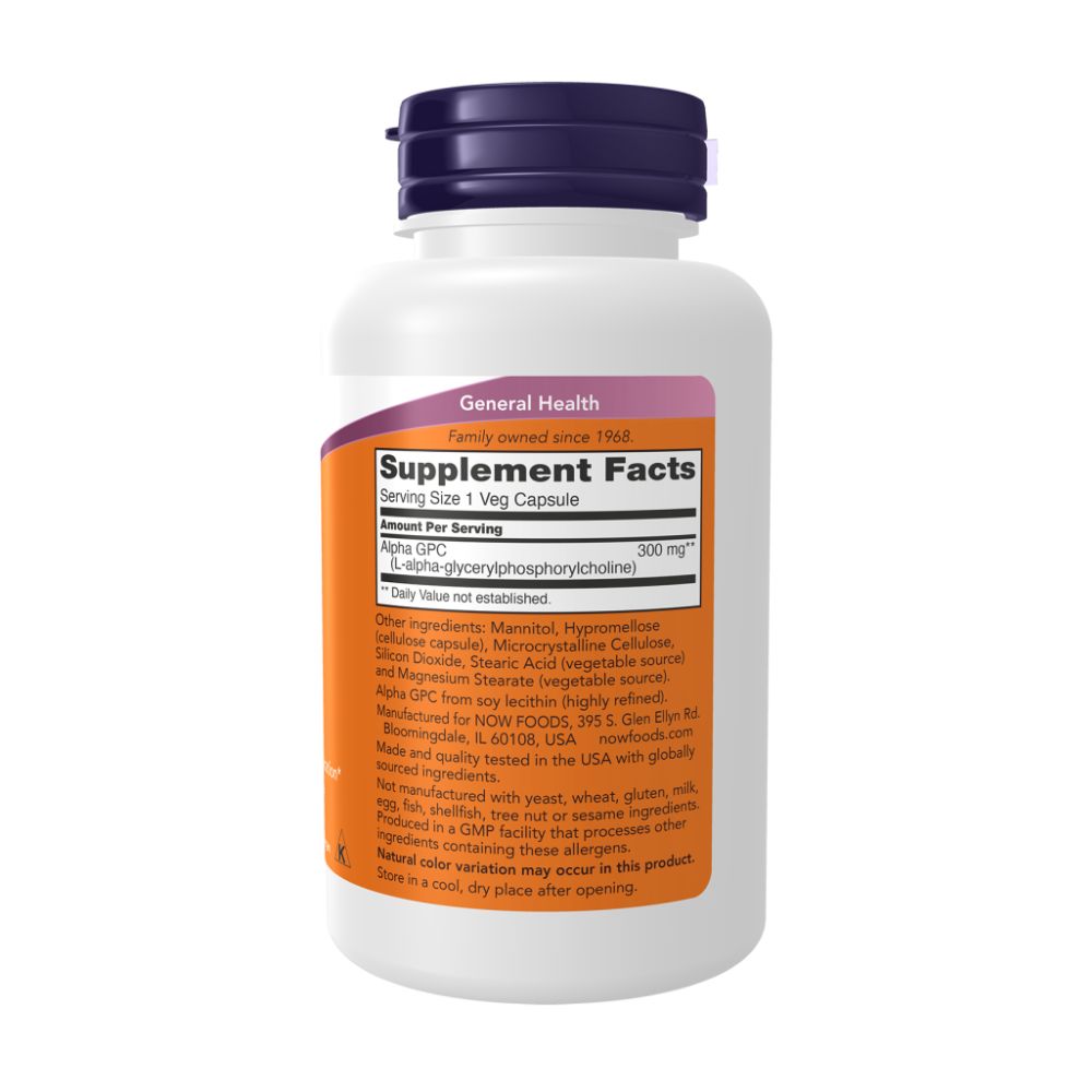NOW Alpha GPC 300mg 60vcaps