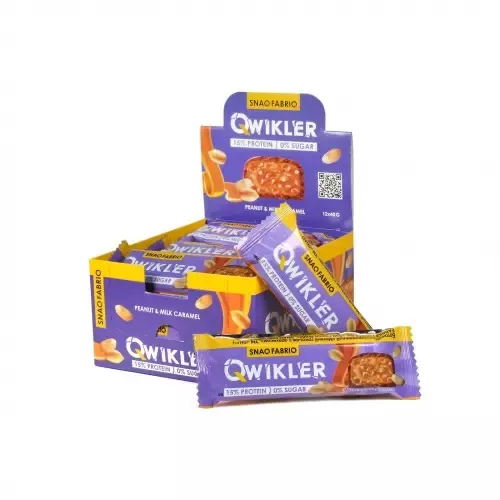 Snaq Fabriq Шоколадный батончик без сахара QWIKLER 35-40гр