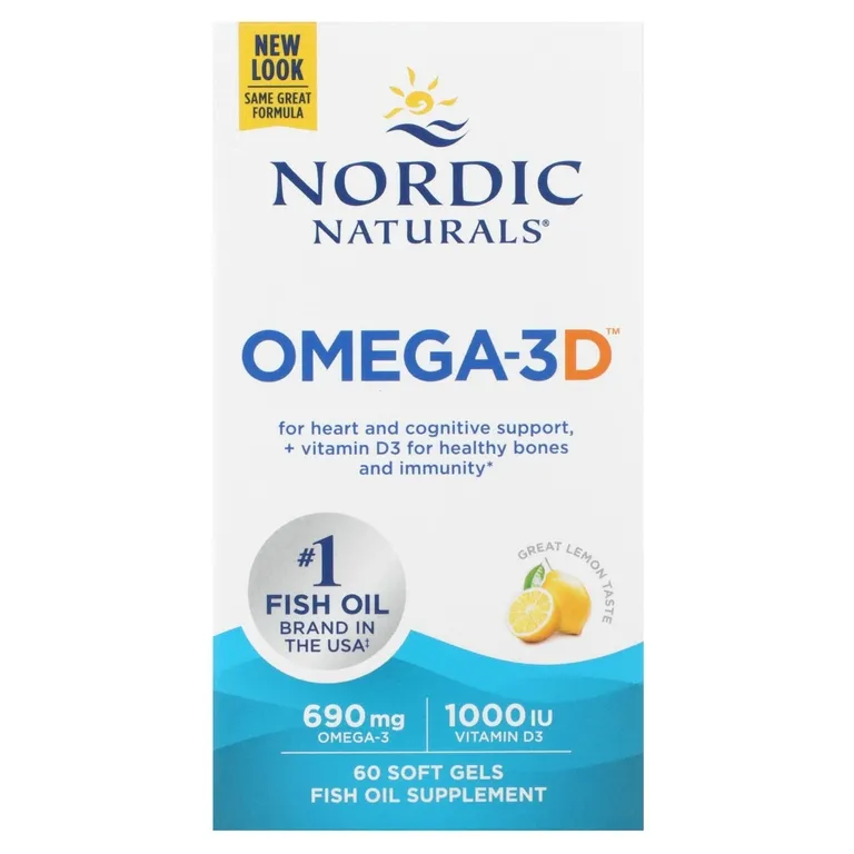 Nordic Naturals Omega-3D 690mg 60softgels