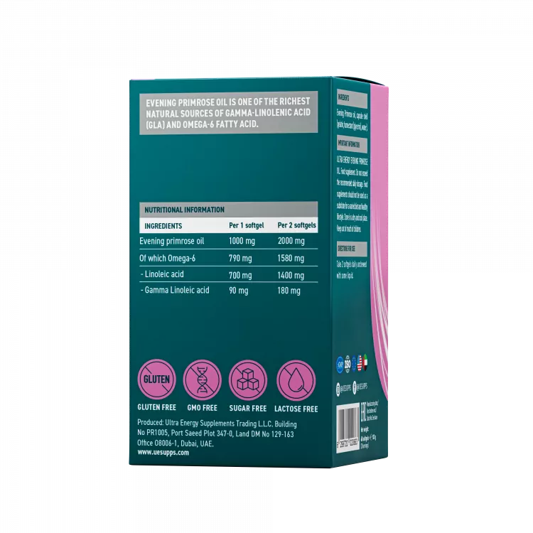 UESUPPS Evening Primrose Oil Ultra Energy 60softgels