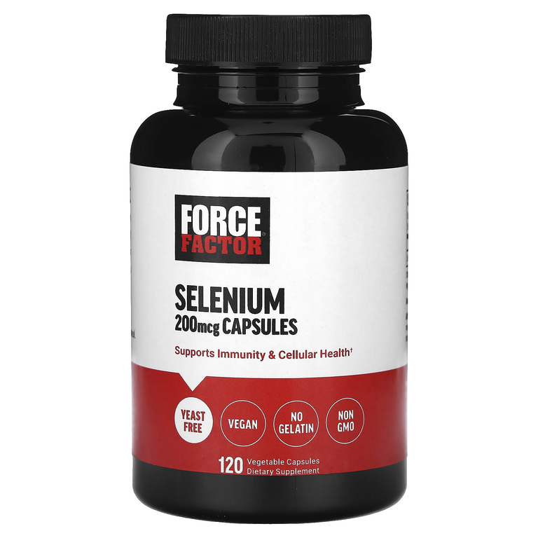 Force Factor Селен Selenium 200mcg 120vcaps