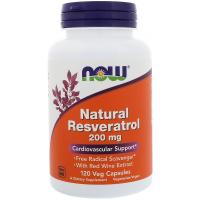 NOW Natural Resveratrol 200mg 60vcaps