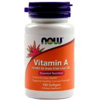 NOW Vitamin A 10000 100softgels