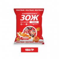 Multibar Конфеты шоколадные ЗОЖ без сахара 150г