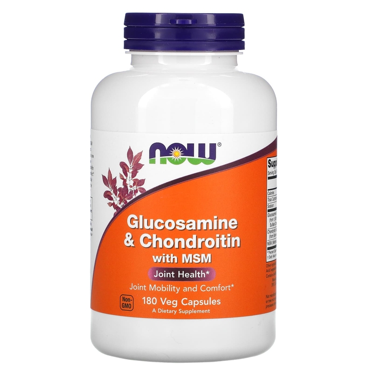 NOW Foods Glucosamine & Chondroitin with MSM 180vcaps