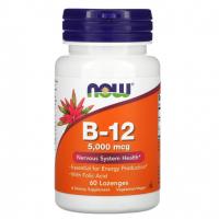 NOW Vitamin B12 + Folic Acid 60 lozenges