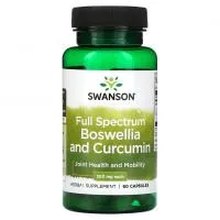 Swanson Full spectrum Boswellia and Curcumin 300mg 60capsules