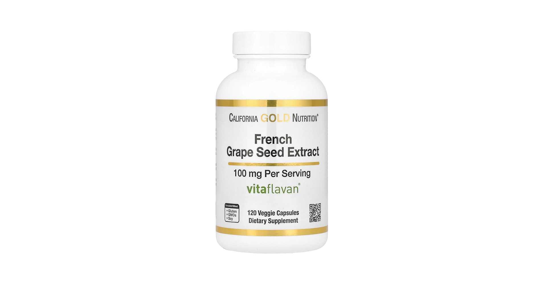 California Gold Nutrition French Grape Seed Extract 100mg 120vcaps