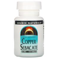 Source Naturals Copper Sebacate 22mg 120tabs